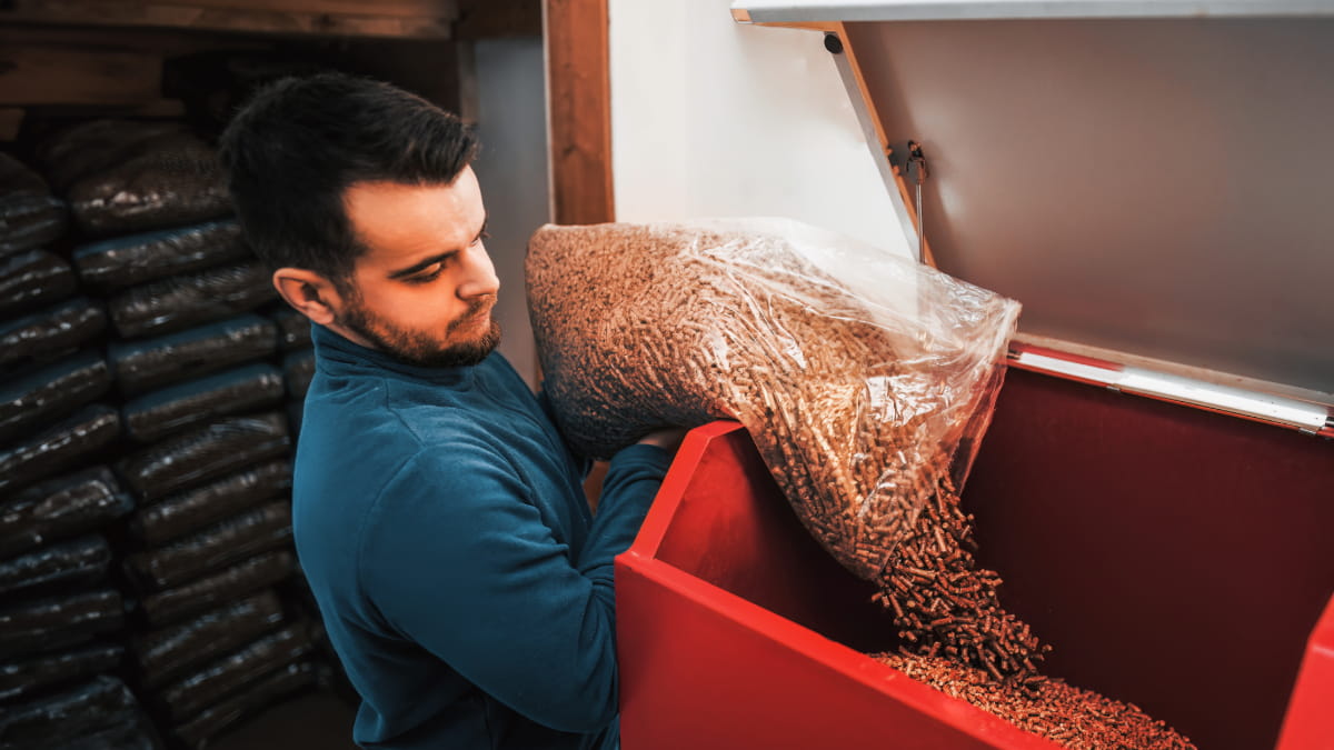 Installation d'un chauffage central au pellet