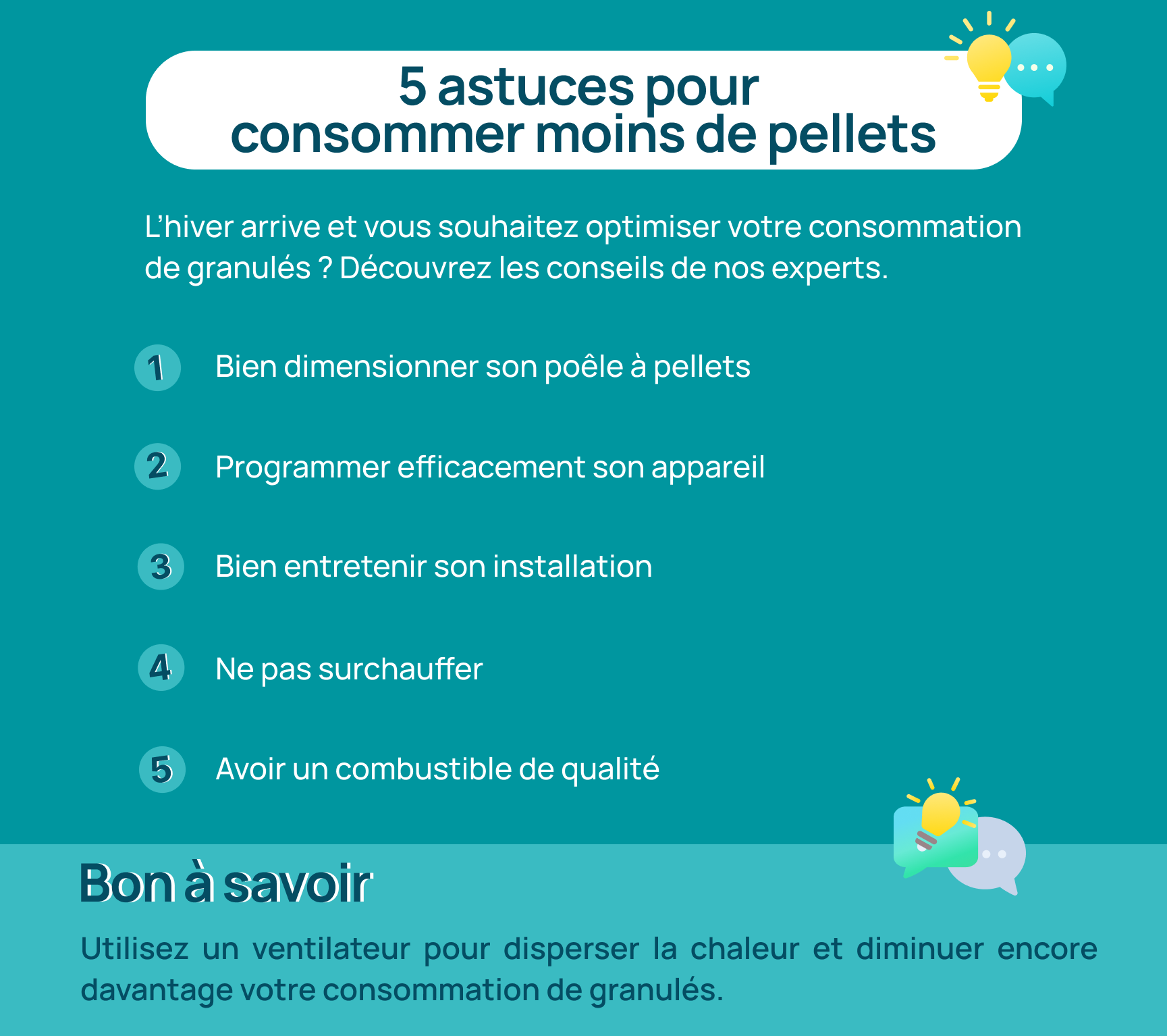 vignette sur comment consommer moins de pellets de bois